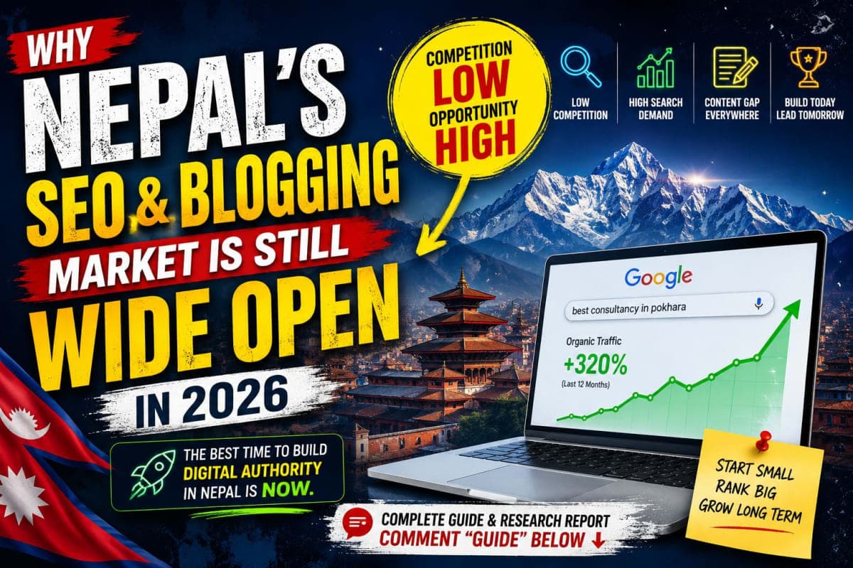 Why Nepal’s SEO & Blogging Market Is Still Wide Open in 2026