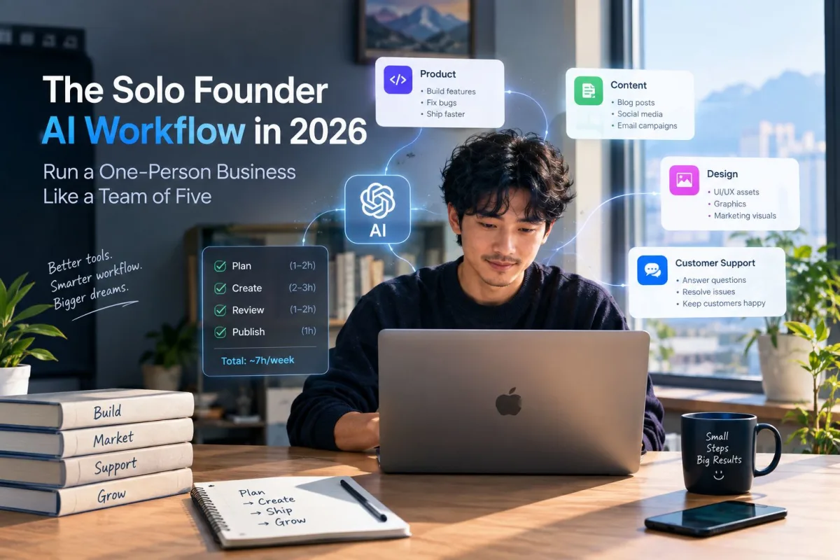 Solo Founder AI Workflow 2026: Run a One-Person Business