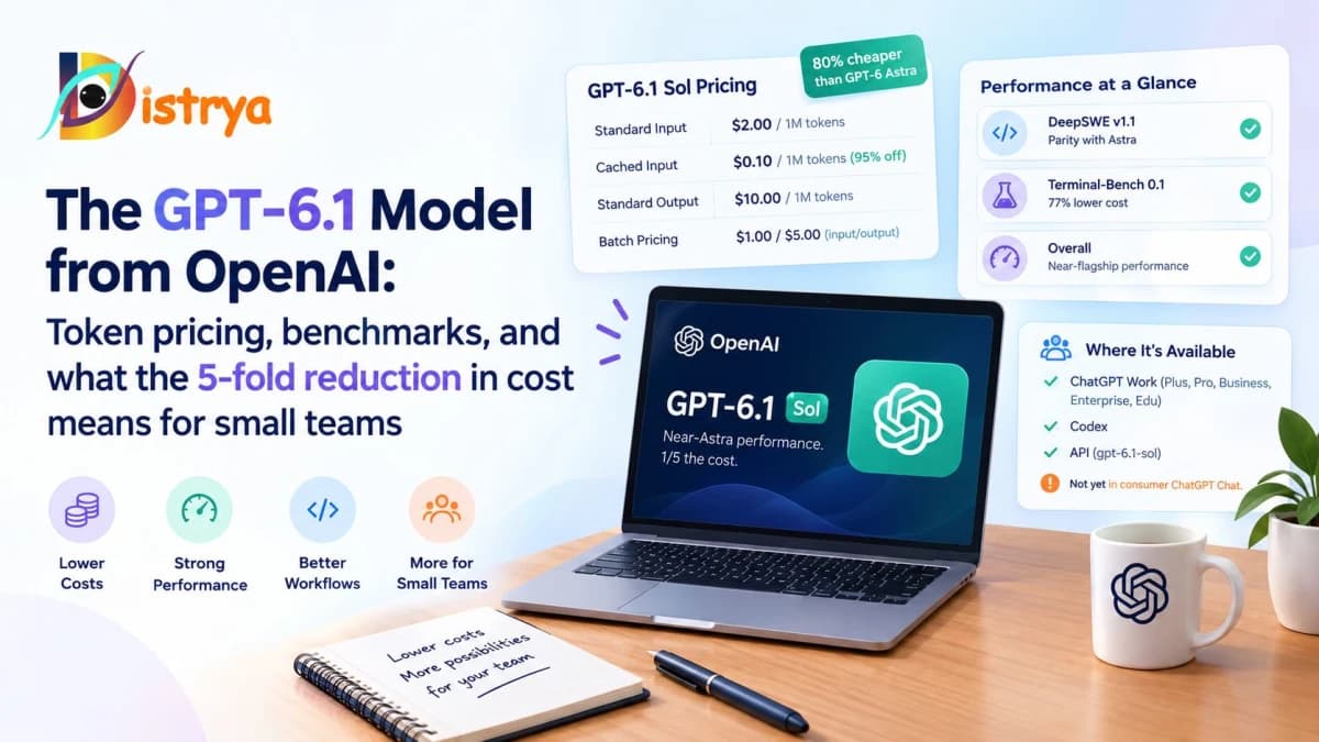 GPT-6.1 Sol Pricing 2026: 5x Cheaper Than Astra for Small Teams